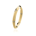 ANEL DETALHADO COM ZIRCONIAS - OURO