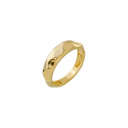 ANEL LISO ESCAMAS - BANHADO A OURO