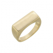 ANEL LISO GROSSO - BANHADO A OURO
