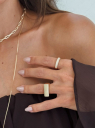 ANEL LISO GROSSO - BANHADO A OURO