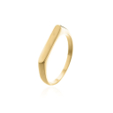 ANEL RETO LISO FINO - OURO
