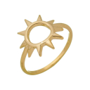 ANEL SOL BANHADO A OURO