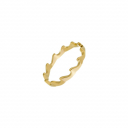ANEL VARIAS ONDAS - BANHADO A OURO