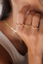 ANEL ZIG ZAG CRAVEJADO - BANHADO A OURO