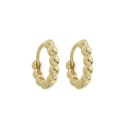 BRINCO ARGOLA BOLINHA PEQUENA - BANHADO A OURO (T-B)