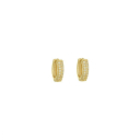 BRINCO ARGOLA CRAVEJADA M (MZ) - BANHADO A OURO