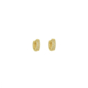 BRINCO ARGOLA CRAVEJADA P (MZ) - BANHADO A OURO