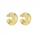 BRINCO ARGOLA LISA LETICIA - BANHADO A OURO