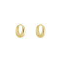 BRINCO ARGOLA LISA NINA P - BANHADO A OURO