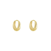 BRINCO ARGOLA LISA NINA P - BANHADO A OURO