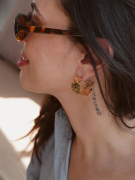 BRINCO ARGOLA MARTELADA - BANHADO A OURO
