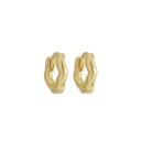 BRINCO ARGOLA ONDA PEQUENA - BANHADO A OURO (T-C)