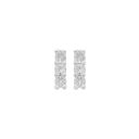 BRINCO BARRINHA 3 ZIRCÔNIAS - BANHADO A RÓDIO BRANCO