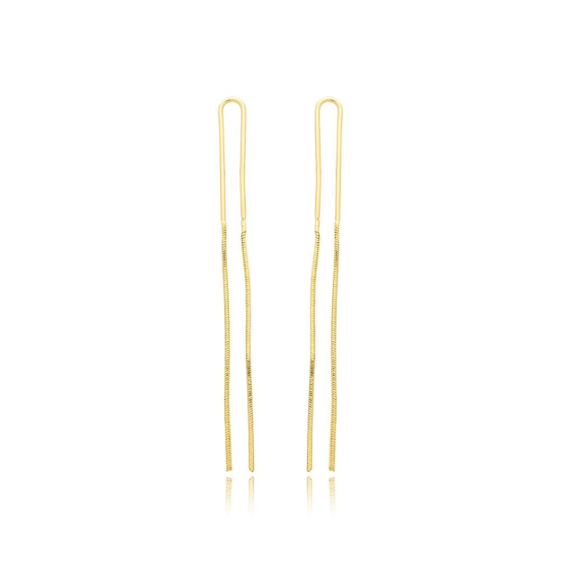 BRINCO DOIS FIOS - BANHADO A OURO
