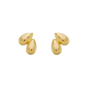 BRINCO DUAS GOTAS - BANHADO A OURO