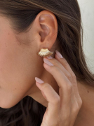 BRINCO EAR CUFF GARRAS LISO - BANHADO A OURO