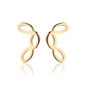 BRINCO EAR CUFF ORGÂNICO - BANHADO A OURO