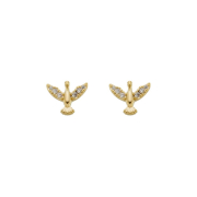 BRINCO ESPIRITO SANTO MICRO CRAVEJADO  - BANHADO A OURO