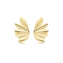 BRINCO LISO ASAS GG - BANHADO A OURO