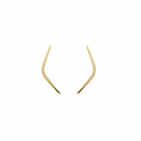 BRINCO LISO BOOMERANG - BANHADO A OURO