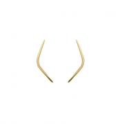 BRINCO LISO BOOMERANG - BANHADO A OURO