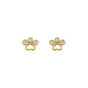 BRINCO PATINHA CRAVEJADA  - BANHADO A OURO