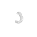 BRINCO PIERCING CORAÇÃO PEQUENO - BANHADO A RÓDIO BRANCO