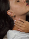 BRINCO PIERCING LISO P - BANHADO A OURO