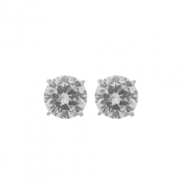 BRINCO PONTO DE LUZ GRANDE 4 GARRAS  - BANHADO A RODIO BRANCO