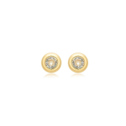 BRINCO PONTO DE LUZ MINI M - BANHADO A OURO