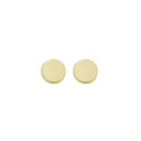 BRINCO REDONDO LISO PEQUENO - BANHADO A OURO