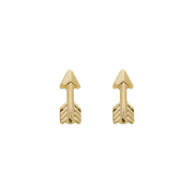 BRINCO SETA PEQUENA - BANHADO A OURO