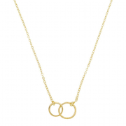 COLAR ALGEMA - BANHADO A OURO