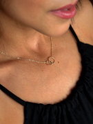 COLAR ALGEMA - BANHADO A OURO