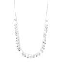 COLAR CHOKER BOLINHAS AMASSADAS - BANHADO A RÓDIO BRANCO