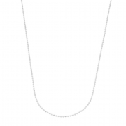 COLAR CHOKER BOLINHAS PEQUENAS - BANHADO A RÓDIO BRANCO