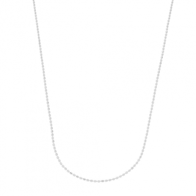 COLAR CHOKER BOLINHAS PEQUENAS - BANHADO A RÓDIO BRANCO