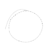 COLAR CHOKER COM CHAPINHAS LISAS - BANHADO A RODIO BRANCO