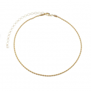 COLAR CHOKER CORDÃO BAIANO BANHADO A OURO