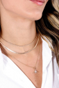 COLAR CHOKER CORDÃO BAIANO BANHADO A RÓDIO BRANCO