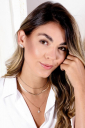 COLAR CHOKER CORDÃO BAIANO BANHADO A RÓDIO BRANCO