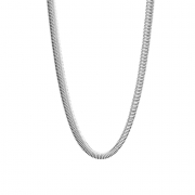 COLAR CHOKER MALHA GROSSA 30CM - RÓDIO BRANCO