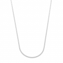 COLAR CHOKER MALHA QUADRADA - BANHADO A RÓDIO BRANCO