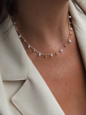 COLAR CHOKER PÉROLAS E BOLINHAS LISAS - BANHADO A OURO