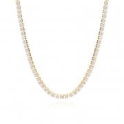 COLAR CHOKER RIVIERA CRISTAL - OURO