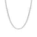 COLAR CHOKER RIVIERA CRISTAL - RÓDIO BRANCO
