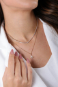 COLAR CHOKER RIVIERA CRISTAL - RÓDIO BRANCO
