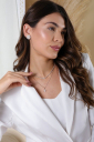 COLAR CHOKER RIVIERA CRISTAL - RÓDIO BRANCO