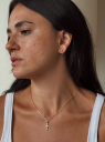 COLAR CRUCIFIXO DE ZIRCÔNIAS - BANHADO A OURO