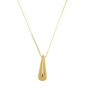 COLAR GOTA ALONGADA - BANHADO A OURO
